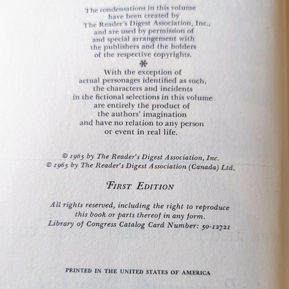 1966 Readers Digest Condensed Books Vol 1 Winter Selections - Picture 9 of 16